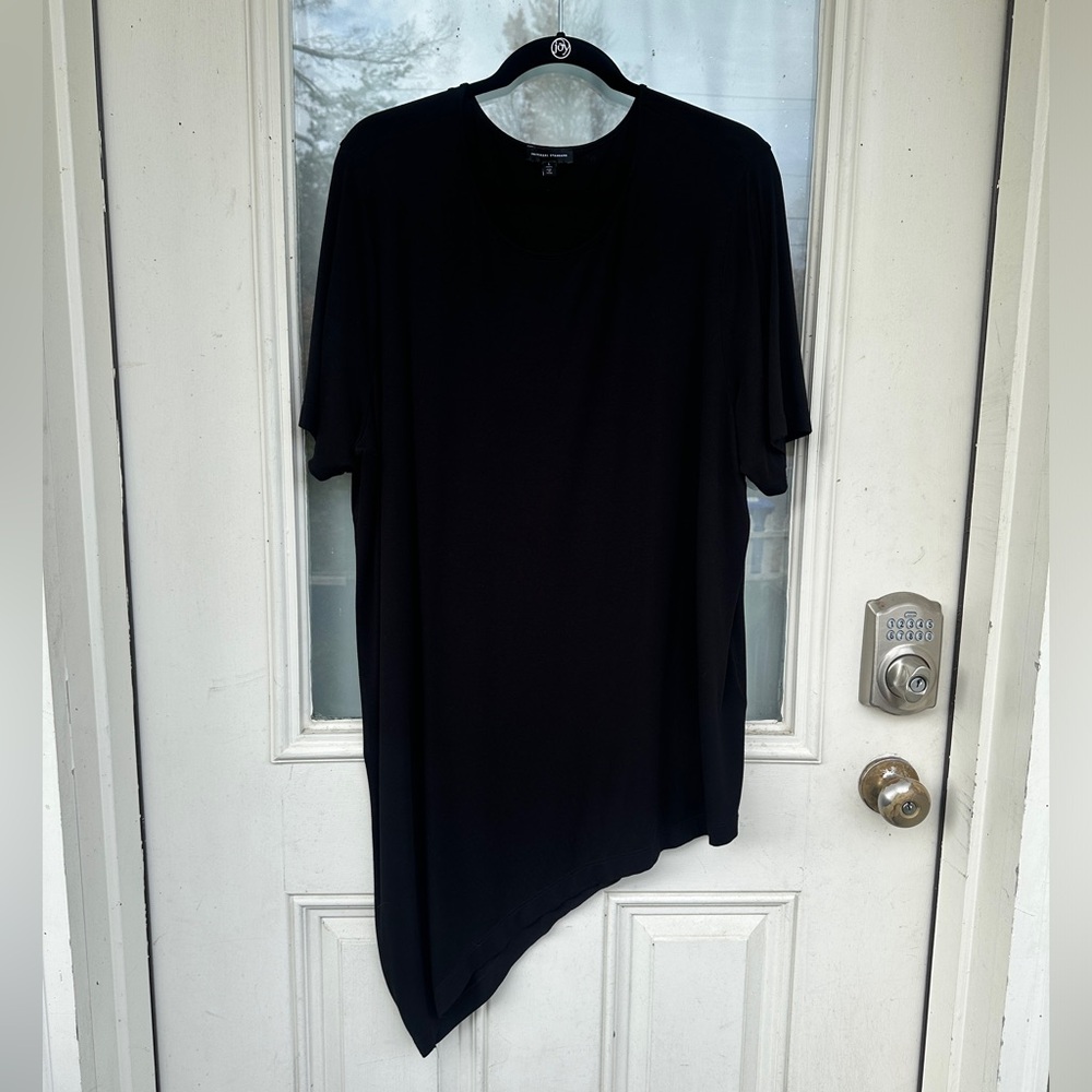 Universal Standard Liquid Jersey Black Genevette Top (L 22-24)